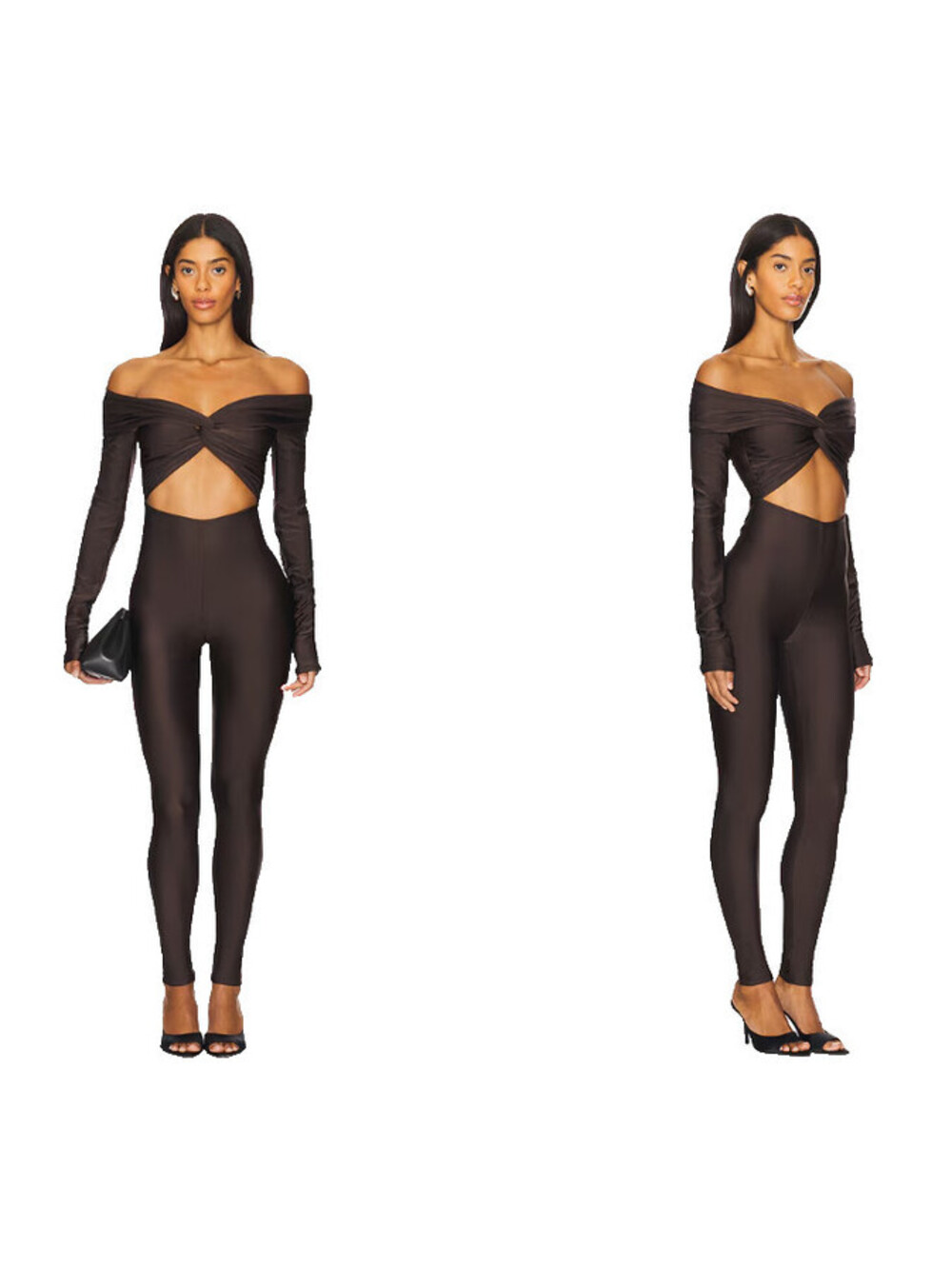 THE ANDAMANE Kendall Jumpsuit in Brown Size L NWT $405MSRP